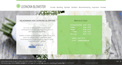 Desktop Screenshot of leonorablomster.dk